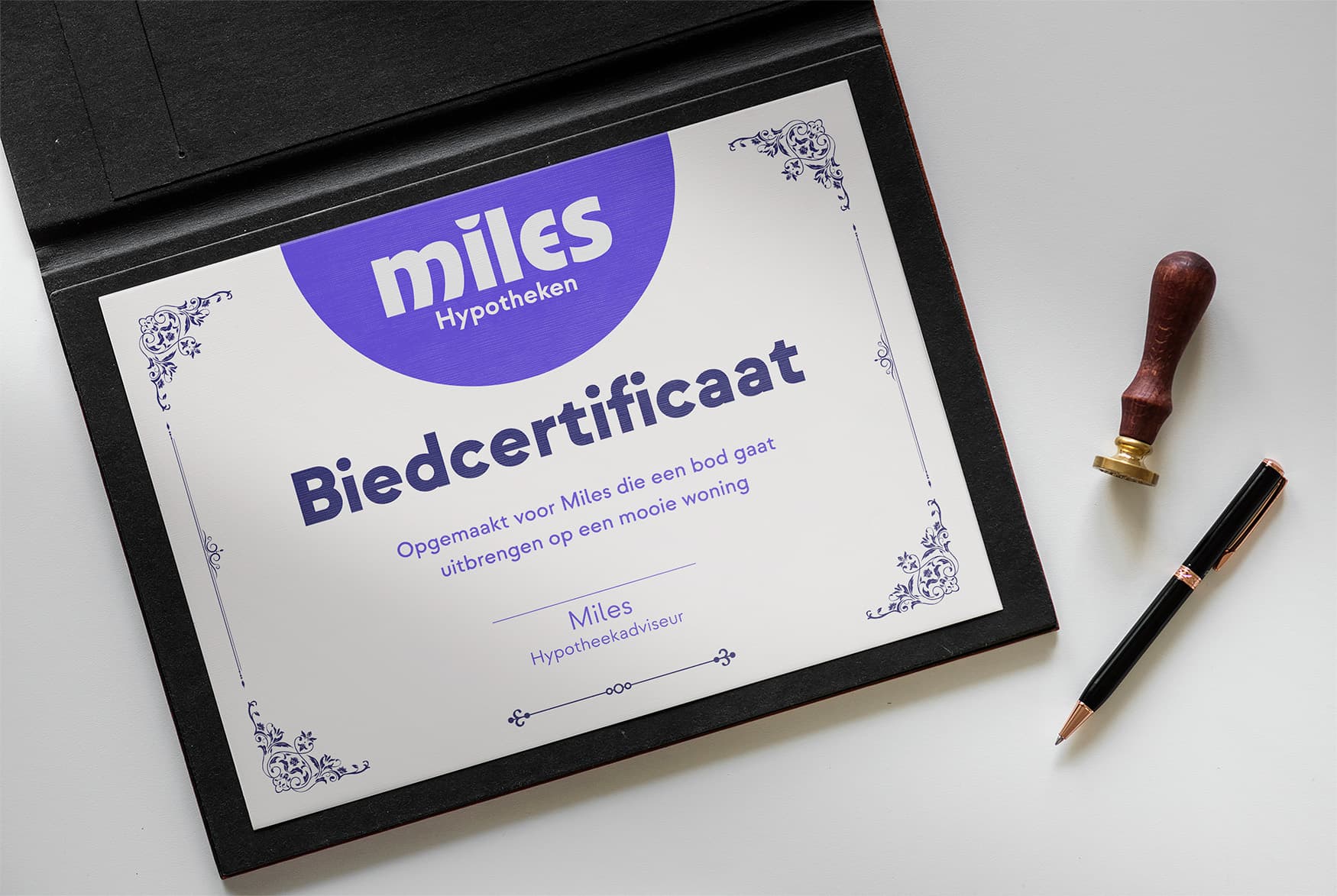 Ontvang jouw biedcertificaat met Miles Hypotheken
